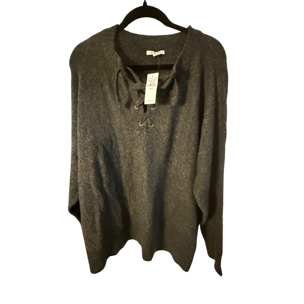 American Eagle Outfitters Gray Crew Neck Sweater